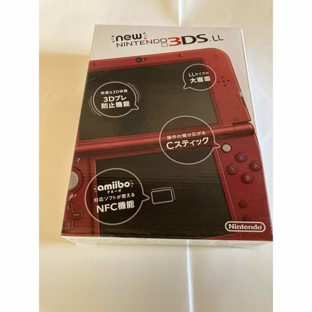 ニンテンドー3DS(ニンテンドー3DS)のNintendo 3DS NEW ニンテンドー 本体 LL メタリックレッド エンタメ/ホビーのゲームソフト/ゲーム機本体(携帯用ゲーム機本体)の商品写真