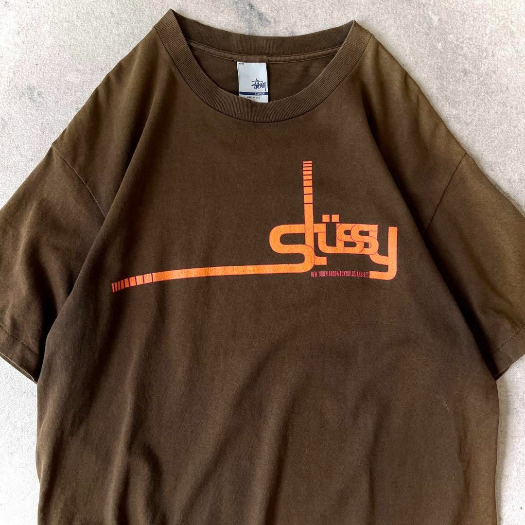 STUSSY - オールド ステューシー 00s USA製 銀タグ L Tシャツ STUSSY - オールド ステューシー 00s USA製 銀タグ L Tシャツ