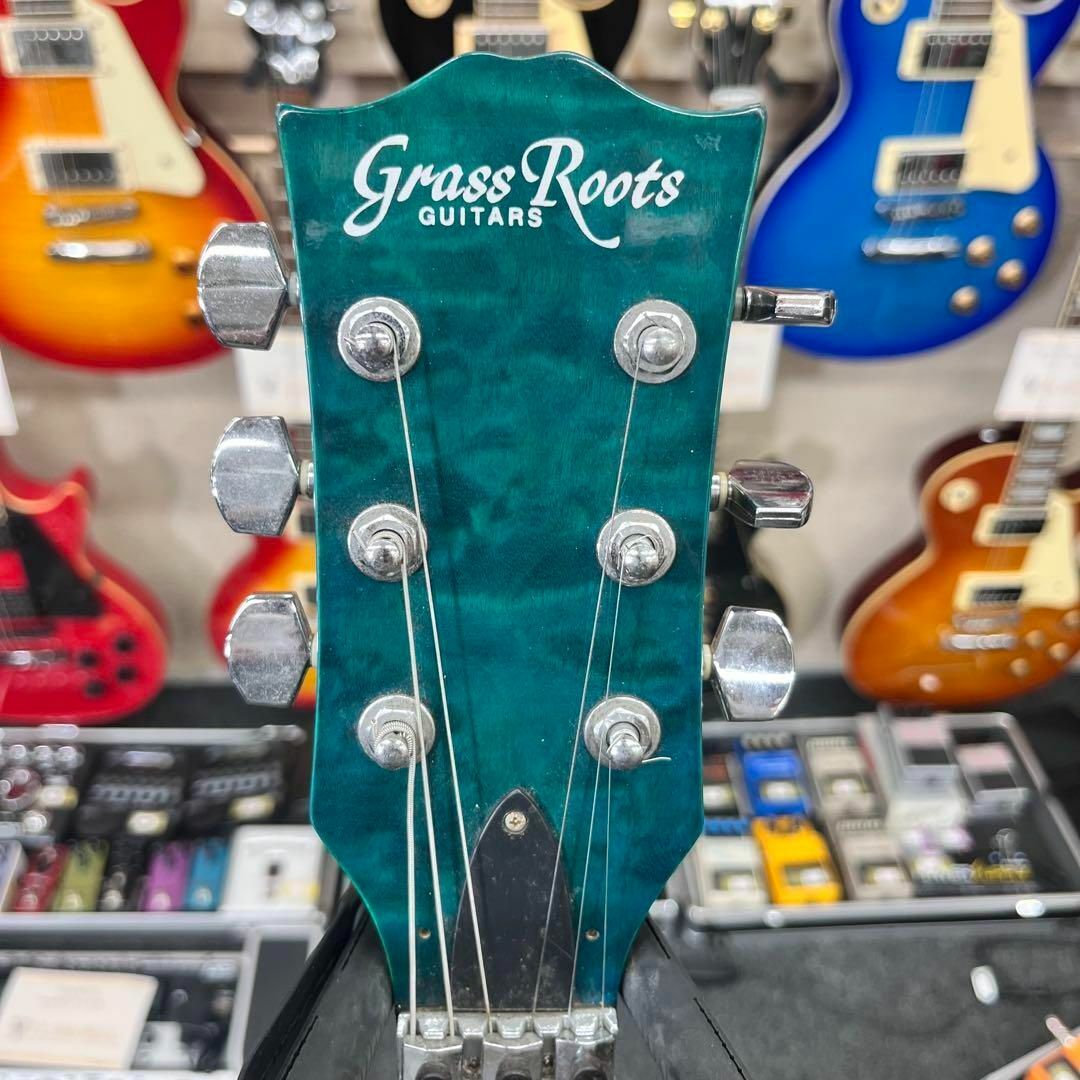 10026】 Grass Roots レスポールタイプ グリーンの通販 by 楽器 10026】 Grass Roots レスポールタイプ グリーンの通販 by 楽器