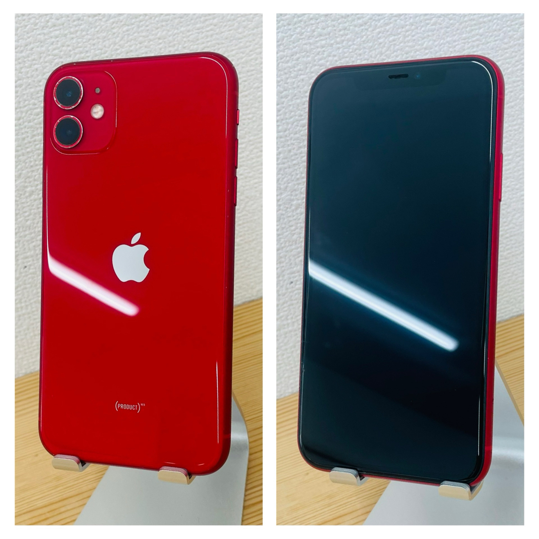 Apple - 100% iPhone 11 64 GB SIMフリー レッド 本体の通販 by Apple - 100% iPhone 11 64 GB SIMフリー レッド 本体の通販 by