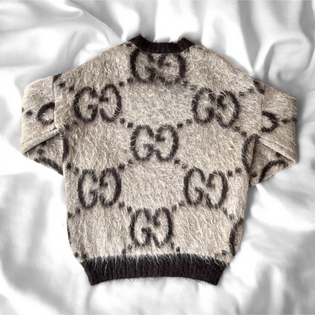 GUCCI - 美品 グッチ GG モヘア ウール Vネック セーター ニット GUCCI - 美品 グッチ GG モヘア ウール Vネック セーター ニット