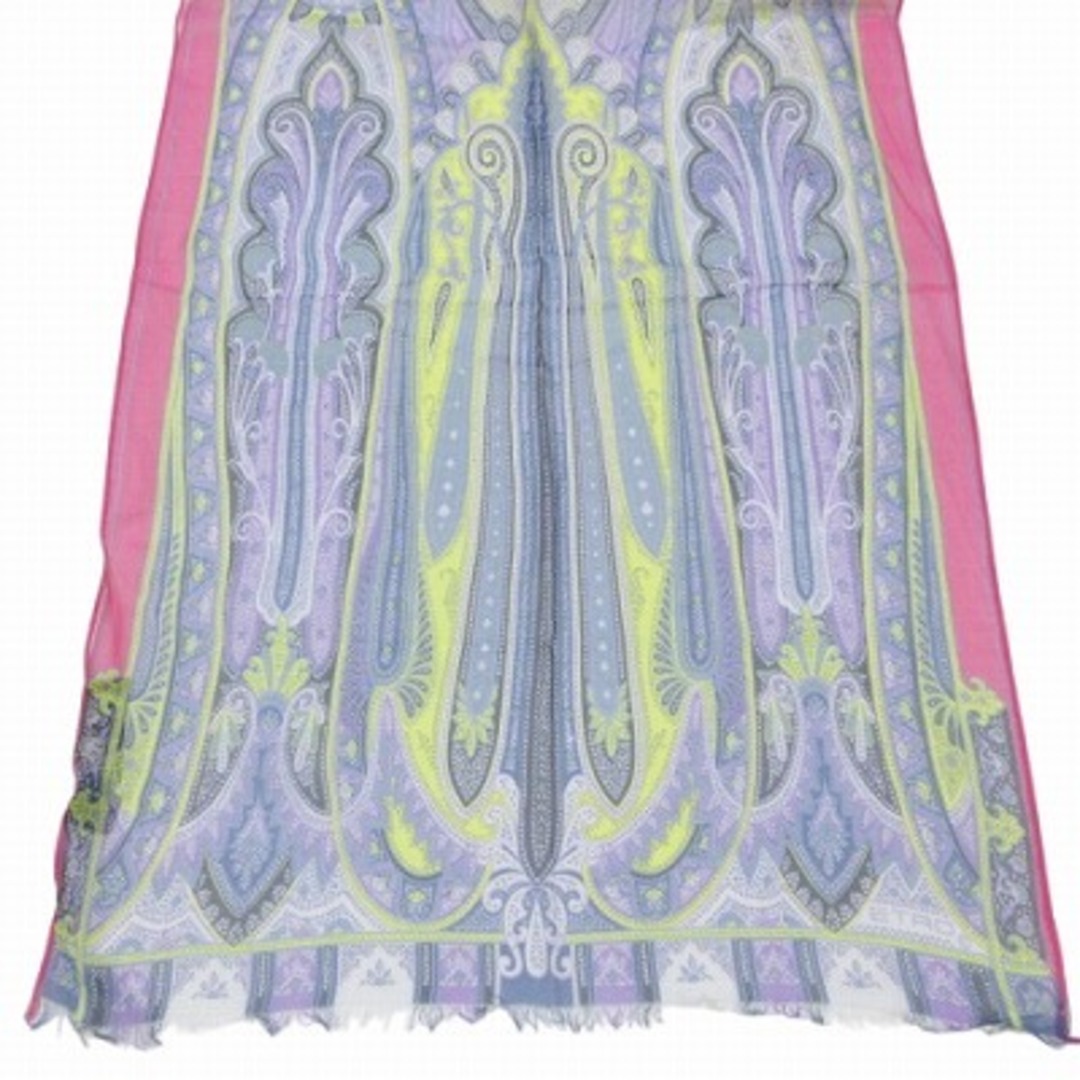 ETRO - エトロ 美品 ペイズリー シルクストール フリンジ 薄手 ETRO - エトロ 美品 ペイズリー シルクストール フリンジ 薄手