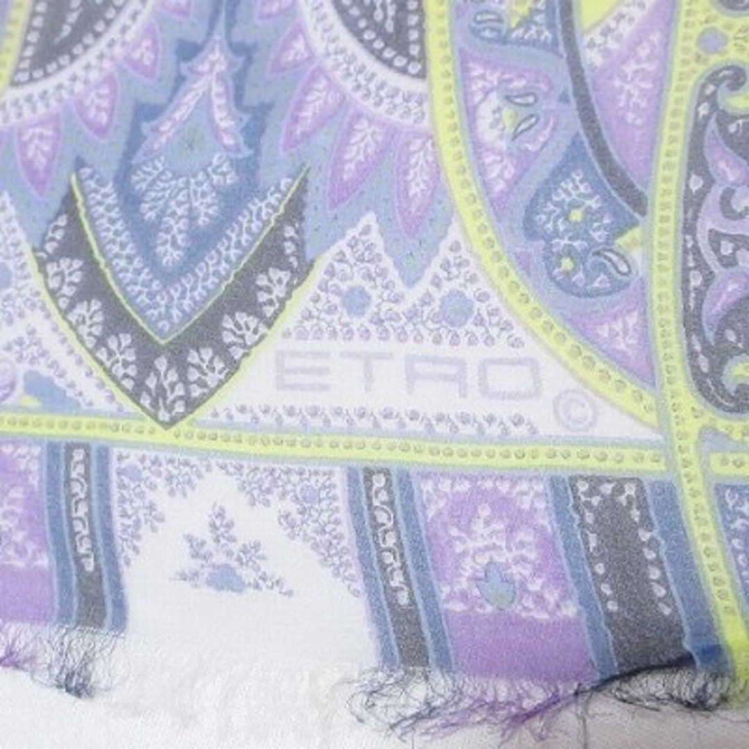 ETRO - エトロ 美品 ペイズリー シルクストール フリンジ 薄手 ETRO - エトロ 美品 ペイズリー シルクストール フリンジ 薄手