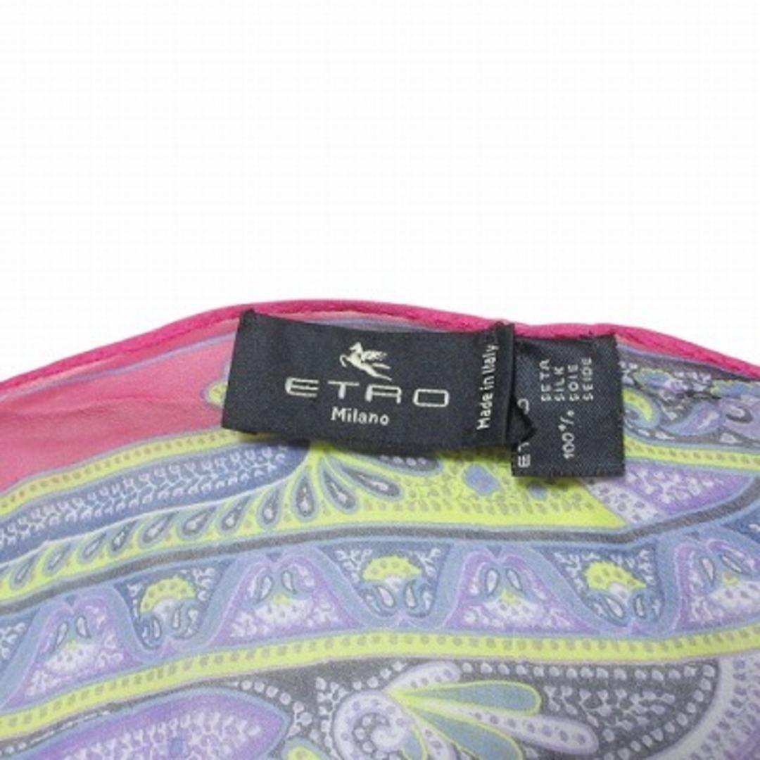 ETRO - エトロ 美品 ペイズリー シルクストール フリンジ 薄手 ETRO - エトロ 美品 ペイズリー シルクストール フリンジ 薄手