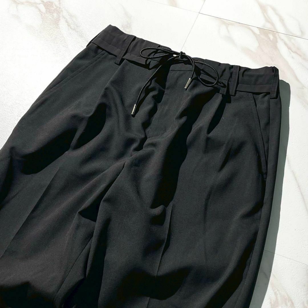 sacai - 未使用に近い 24SS⭐️sacai ドロストスラックスパンツ sacai - 未使用に近い 24SS⭐️sacai ドロストスラックスパンツ
