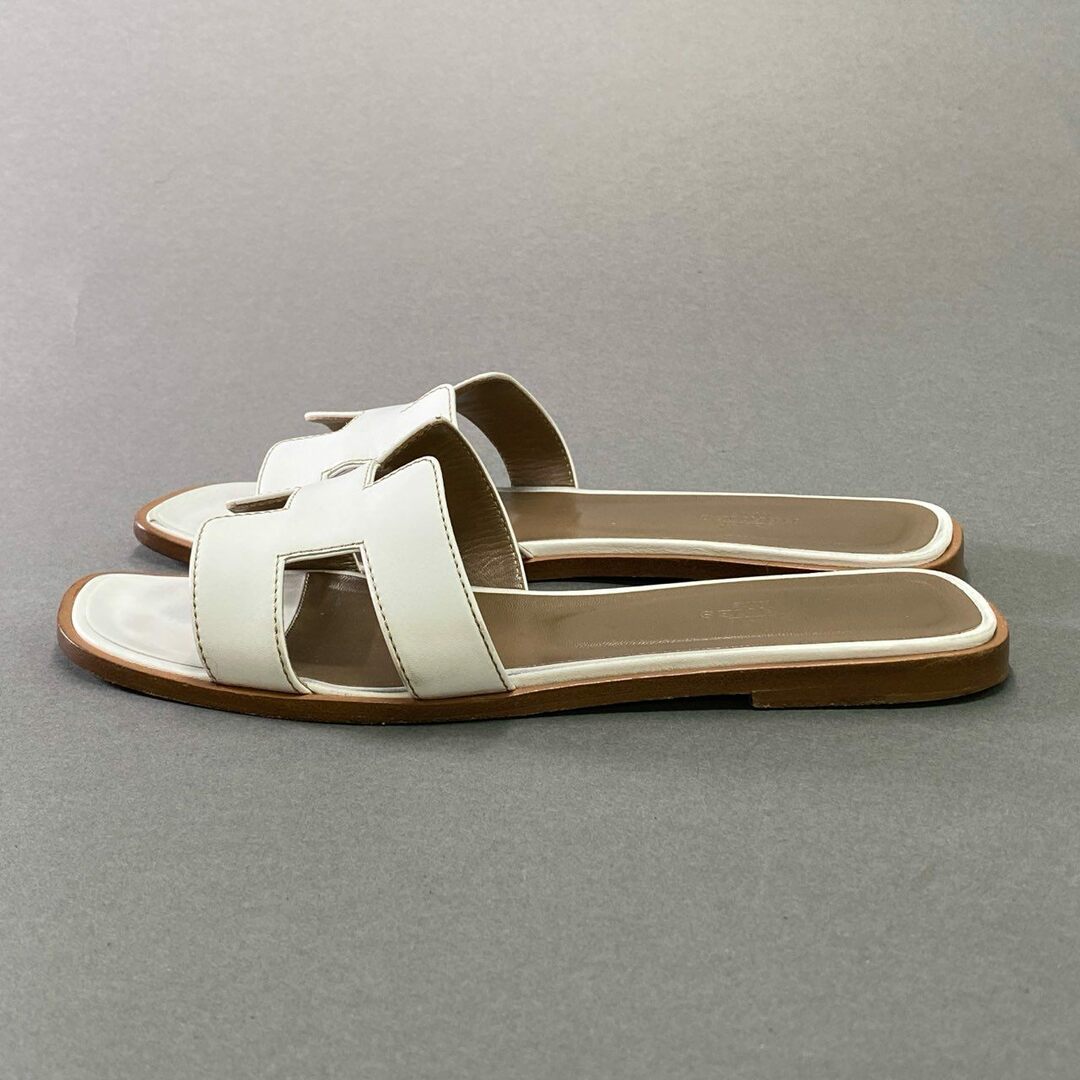 HERMES - 1d11 HERMES エルメス オランH サンダル 37 1/2 / 24.5 HERMES - 1d11 HERMES エルメス オランH サンダル 37 1/2 / 24.5