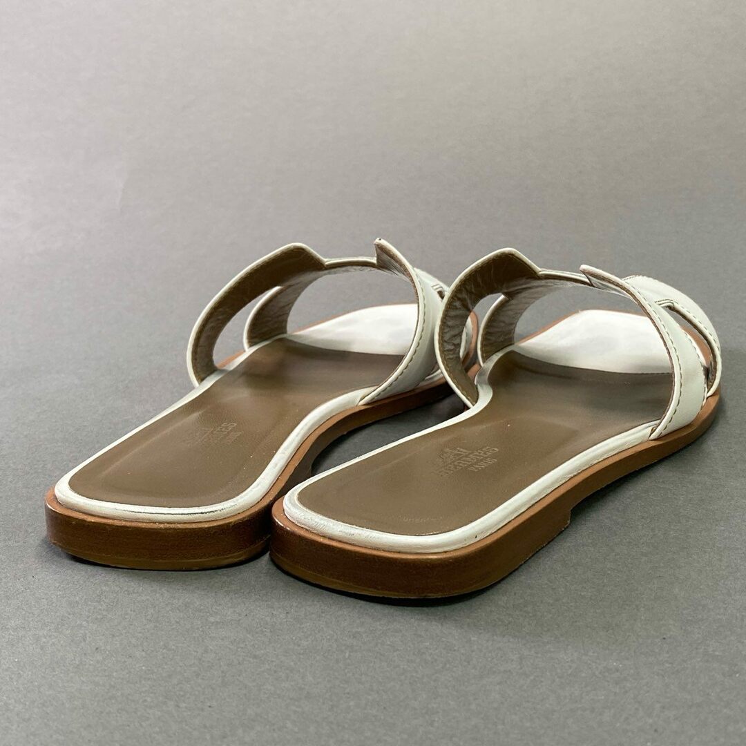 HERMES - 1d11 HERMES エルメス オランH サンダル 37 1/2 / 24.5 HERMES - 1d11 HERMES エルメス オランH サンダル 37 1/2 / 24.5