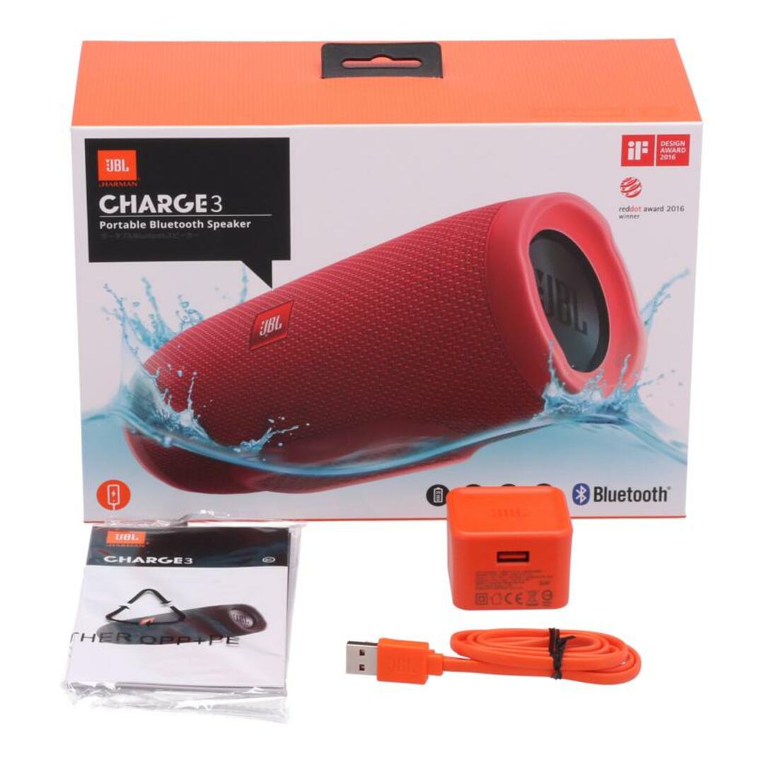 JBL ジェービーエル/ワイヤレススピーカー/JBL CHARGE3/GG0323 JBL ジェービーエル/ワイヤレススピーカー/JBL CHARGE3/GG0323