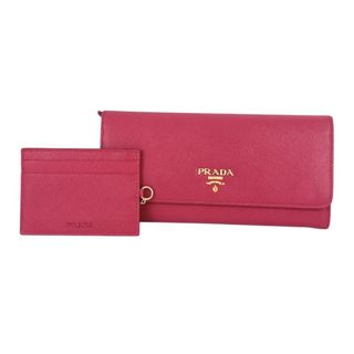 PRADA - 1M1132 長財布 レザー レディース サフィアーノ ピンク PRADA - 1M1132 長財布 レザー レディース サフィアーノ ピンク