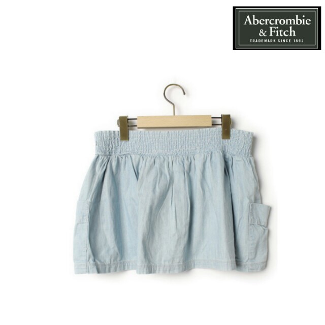 Abercrombie&Fitch(アバクロンビーアンドフィッチ)のアバクロ♥デニム風 ミニスカート ライトブルー/レディース～LL レディースのスカート(ミニスカート)の商品写真