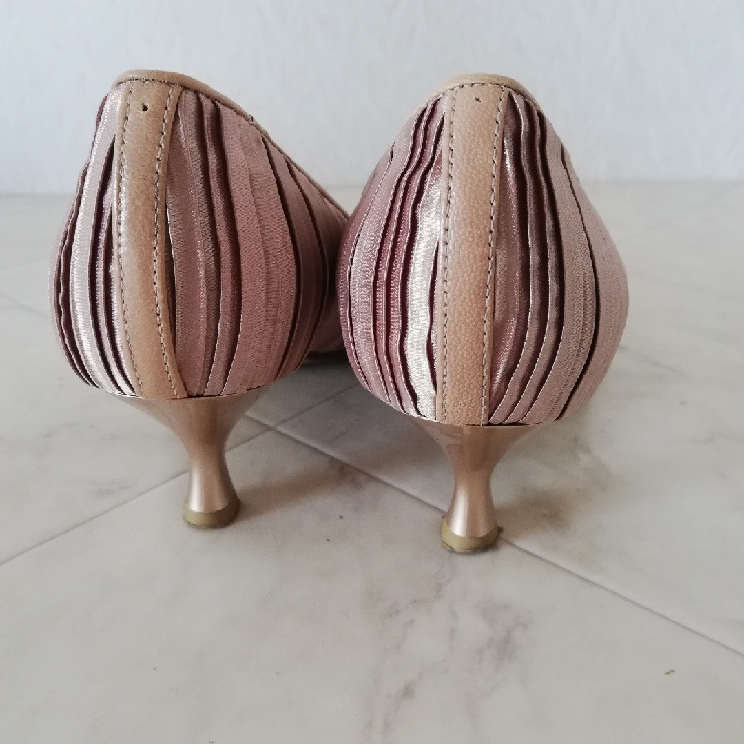 GINZA Kanematsu - 銀座かねまつ 本革 サテン地 パンプス 22.5cm GINZA Kanematsu - 銀座かねまつ 本革 サテン地 パンプス 22.5cm