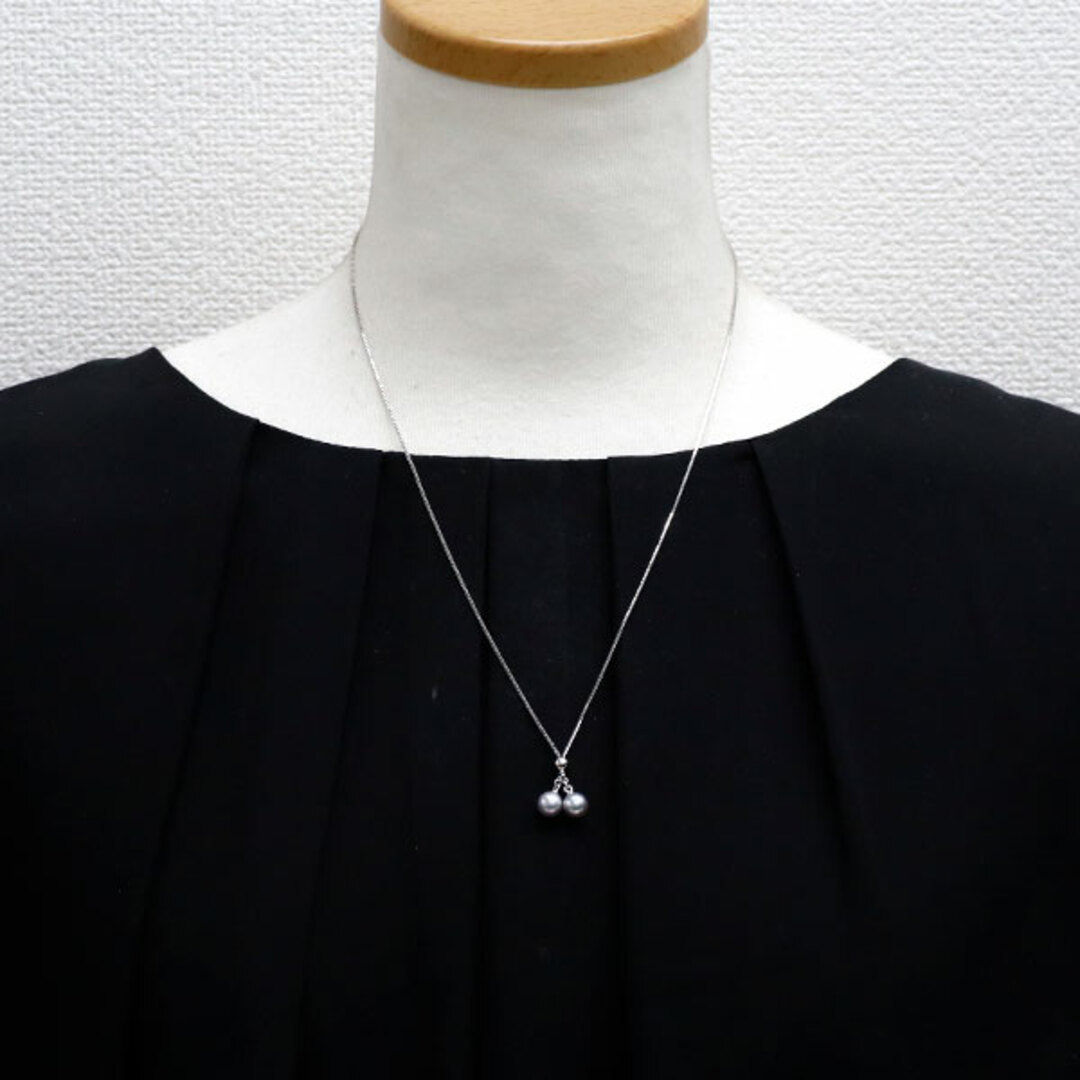 TASAKI - 田崎真珠 K18WG ナチュラルグレー アコヤ真珠 TASAKI - 田崎真珠 K18WG ナチュラルグレー アコヤ真珠