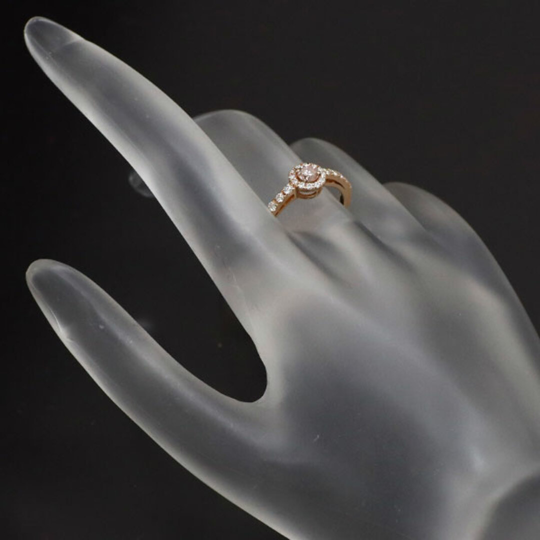 新品 希少 K18PG 天然ピンク ダイヤモンド リング 0.212ct FLOP 新品 希少 K18PG 天然ピンク ダイヤモンド リング 0.212ct FLOP