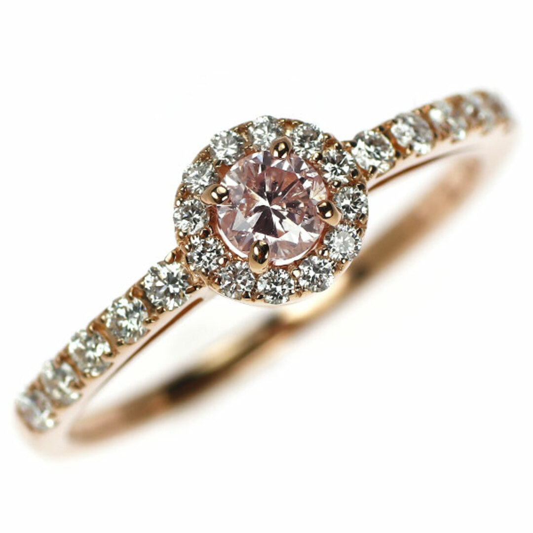 新品 希少 K18PG 天然ピンク ダイヤモンド リング 0.212ct FLOP 新品 希少 K18PG 天然ピンク ダイヤモンド リング 0.212ct FLOP