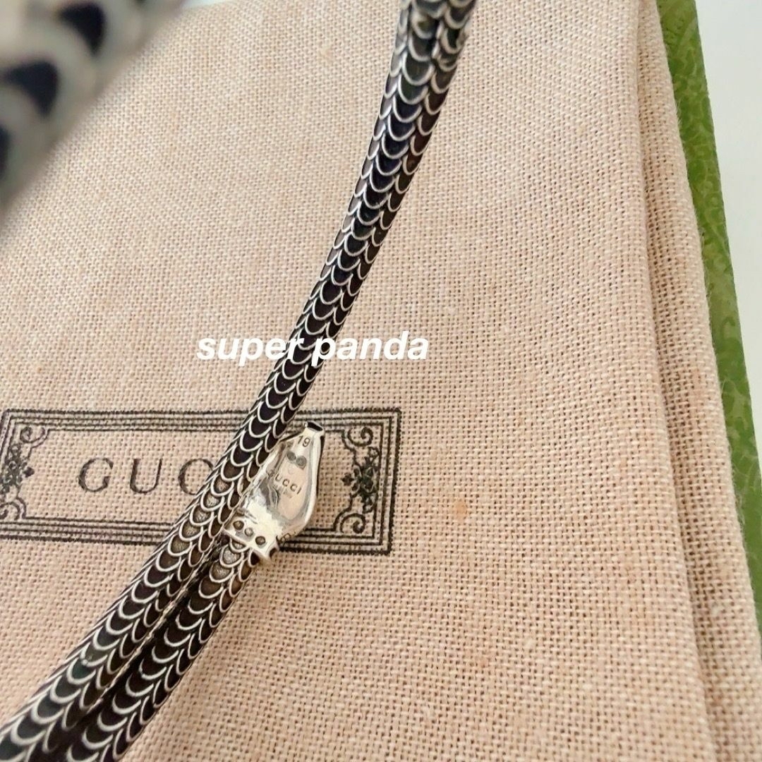 GUCCI - GUCCI グッチガーデン シルバー スネーク ブレスレット GUCCI - GUCCI グッチガーデン シルバー スネーク ブレスレット