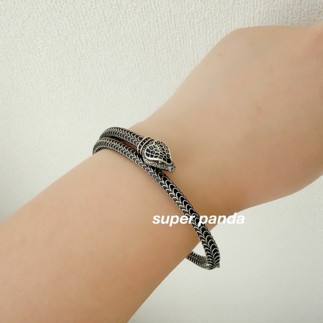 GUCCI - GUCCI グッチガーデン シルバー スネーク ブレスレット GUCCI - GUCCI グッチガーデン シルバー スネーク ブレスレット
