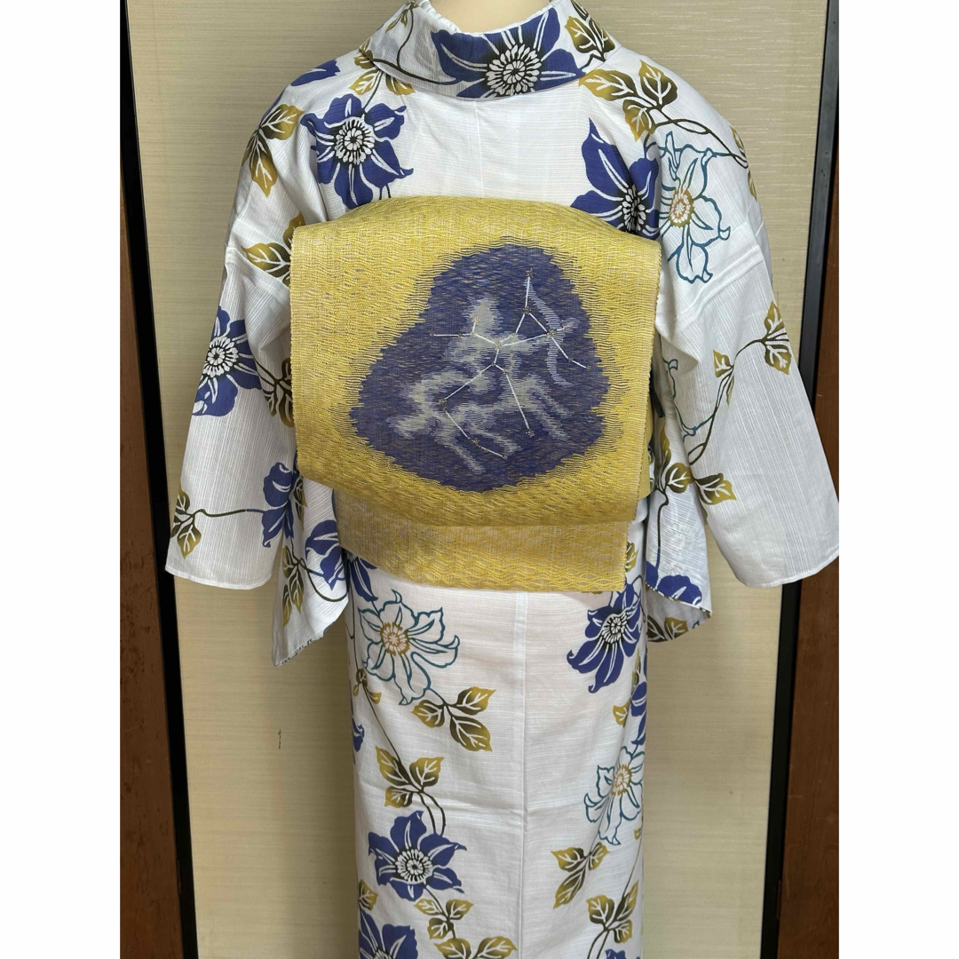 CHIKUSEN - オンラインストア完売品☆竺仙 綿絽浴衣☆鉄線☆証紙 CHIKUSEN - オンラインストア完売品☆竺仙 綿絽浴衣☆鉄線☆証紙