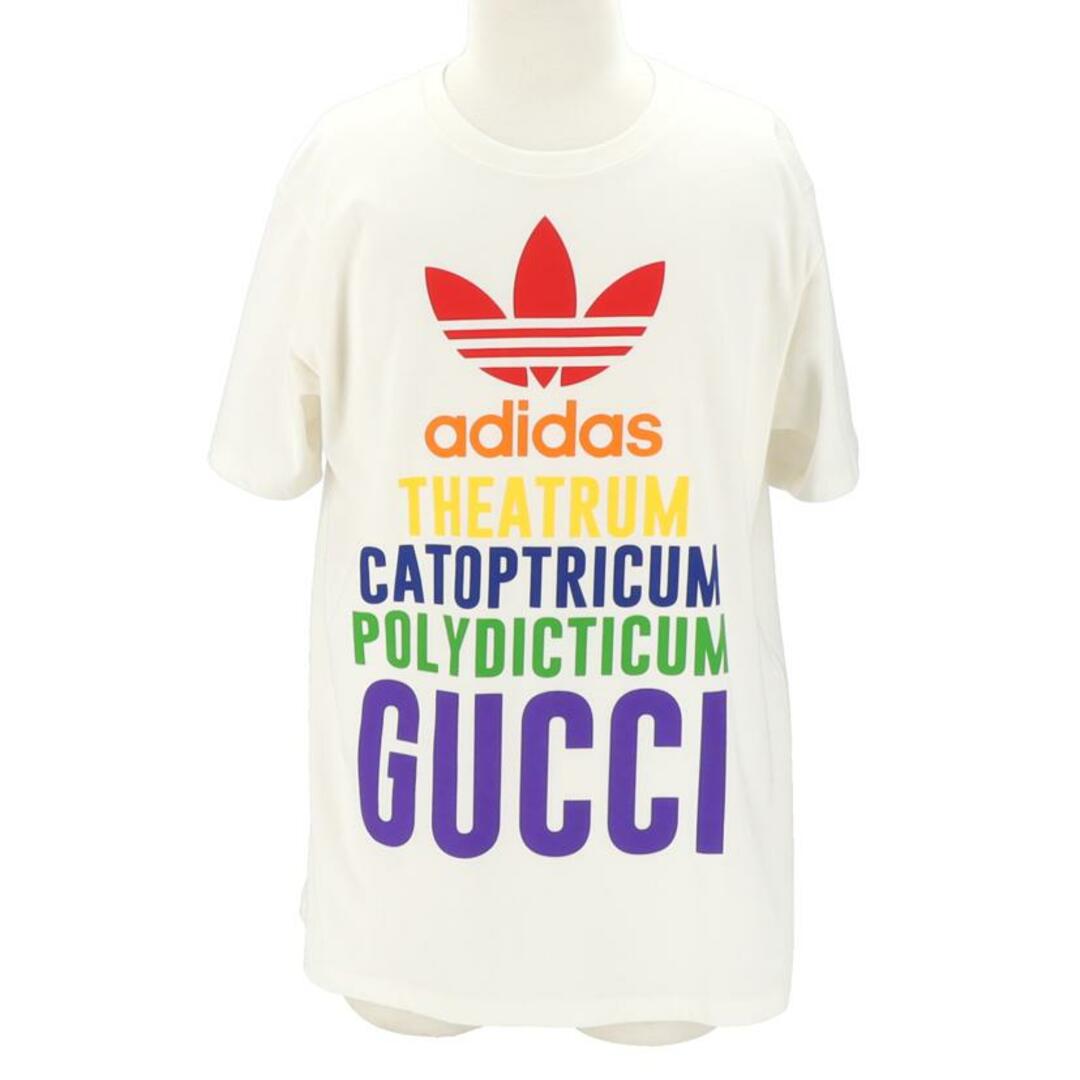 GUCCI - GUCCI グッチ/22AW×adidas ロゴプリントTシャツ/717422 GUCCI - GUCCI グッチ/22AW×adidas ロゴプリントTシャツ/717422