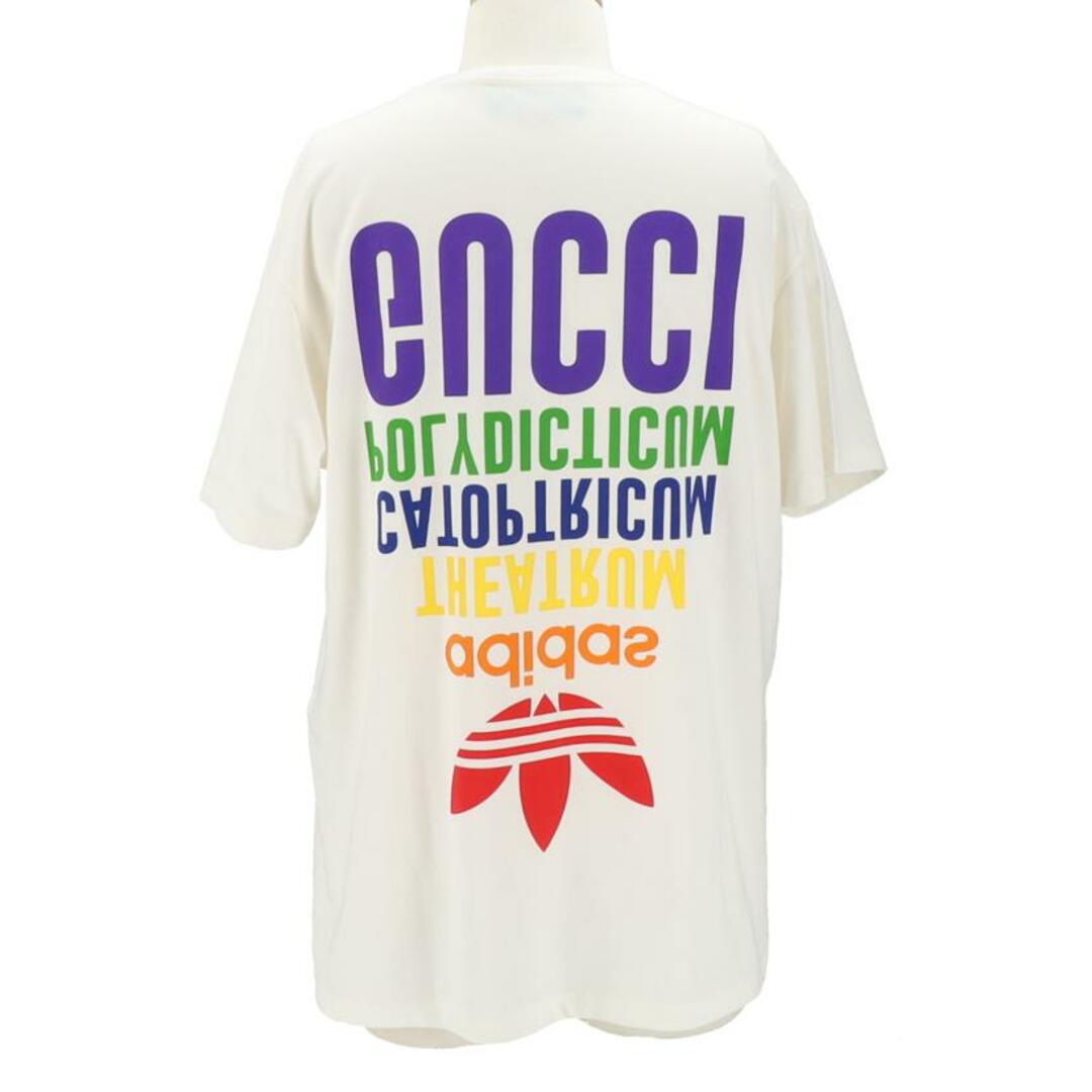 GUCCI - GUCCI グッチ/22AW×adidas ロゴプリントTシャツ/717422 GUCCI - GUCCI グッチ/22AW×adidas ロゴプリントTシャツ/717422
