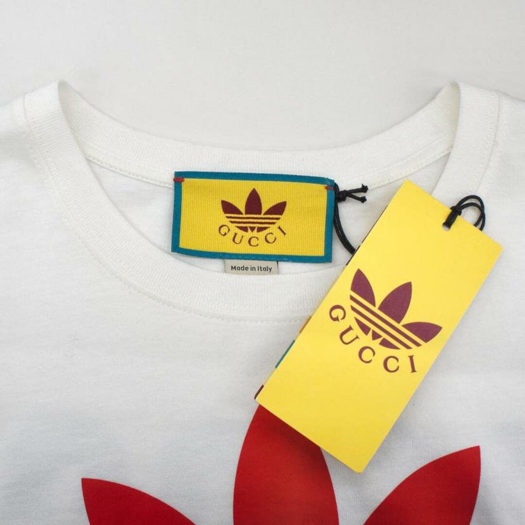 GUCCI - GUCCI グッチ/22AW×adidas ロゴプリントTシャツ/717422 GUCCI - GUCCI グッチ/22AW×adidas ロゴプリントTシャツ/717422
