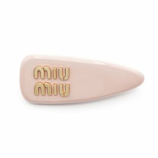 MIU MIU - MIUMIU レザー ヘアクリップ TWICE サナ愛用 ヘアピン MIU MIU - MIUMIU レザー ヘアクリップ TWICE サナ愛用 ヘアピン