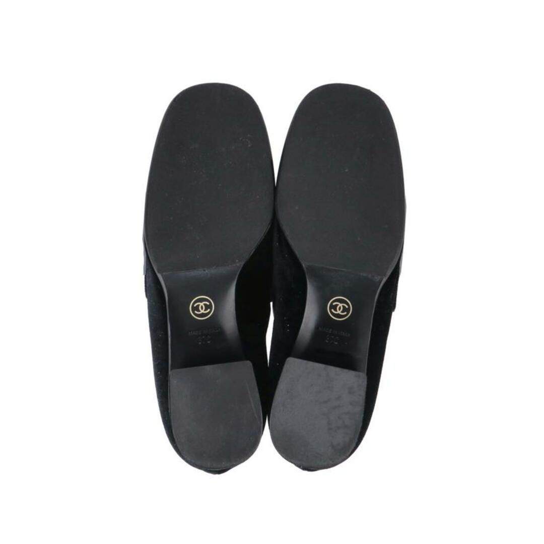 CHANEL - CHANEL シャネル/フェイクパールベロアパンプス/C34913 CHANEL - CHANEL シャネル/フェイクパールベロアパンプス/C34913