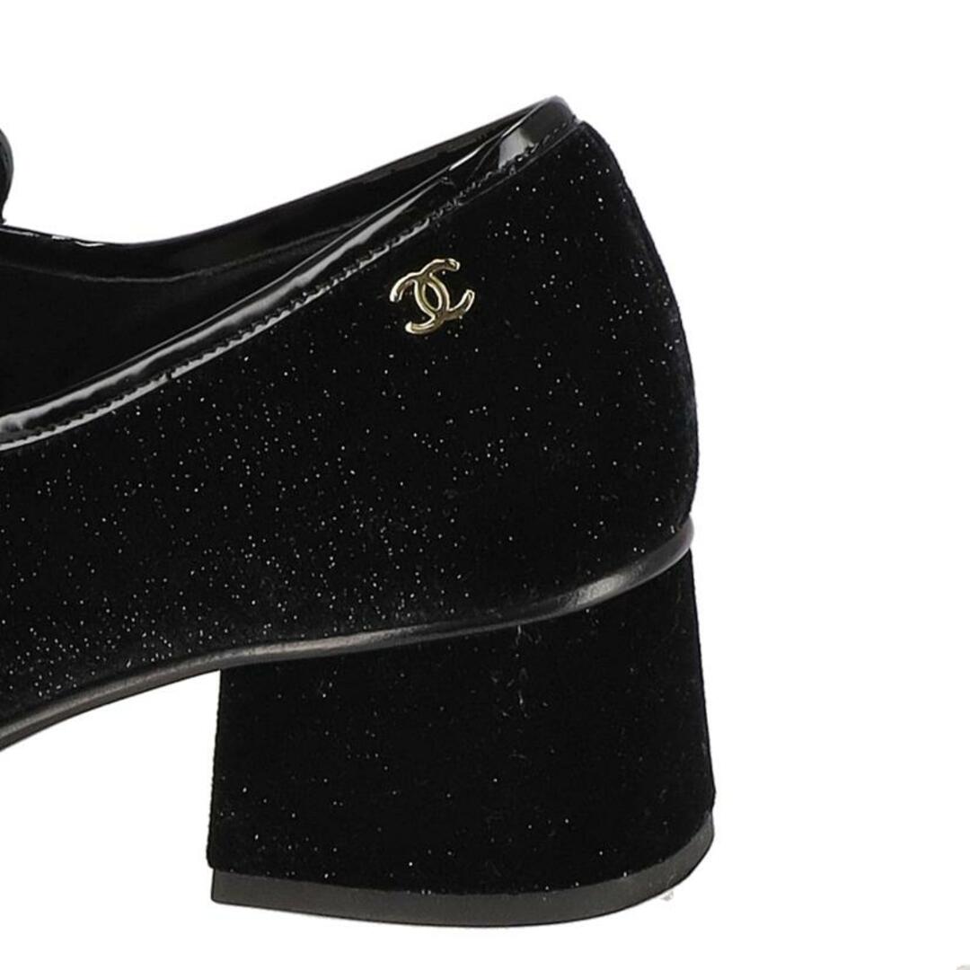 CHANEL - CHANEL シャネル/フェイクパールベロアパンプス/C34913 CHANEL - CHANEL シャネル/フェイクパールベロアパンプス/C34913
