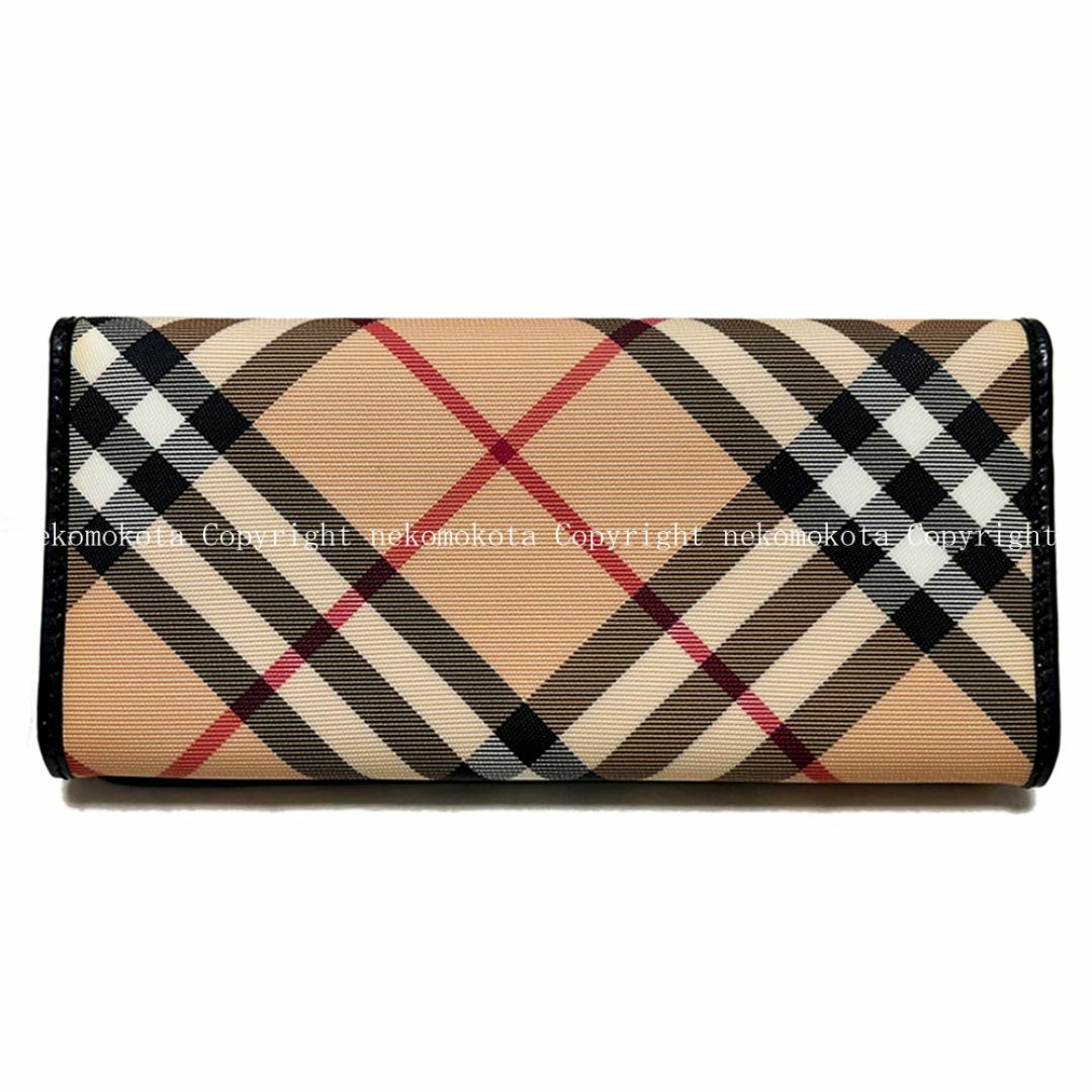 BURBERRY - バーバリー ロゴ ノバチェック 長財布 ベージュ BURBERRY - バーバリー ロゴ ノバチェック 長財布 ベージュ