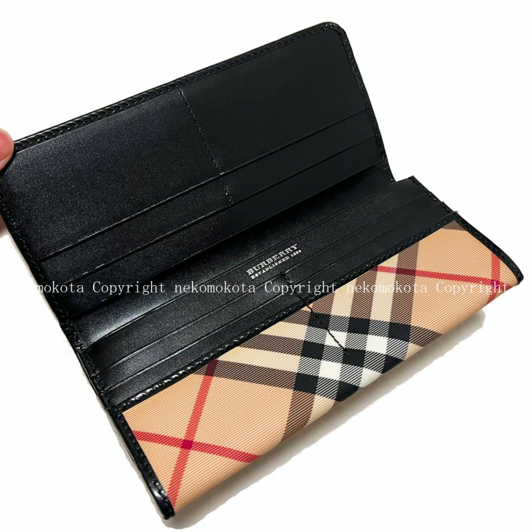 BURBERRY - バーバリー ロゴ ノバチェック 長財布 ベージュ BURBERRY - バーバリー ロゴ ノバチェック 長財布 ベージュ