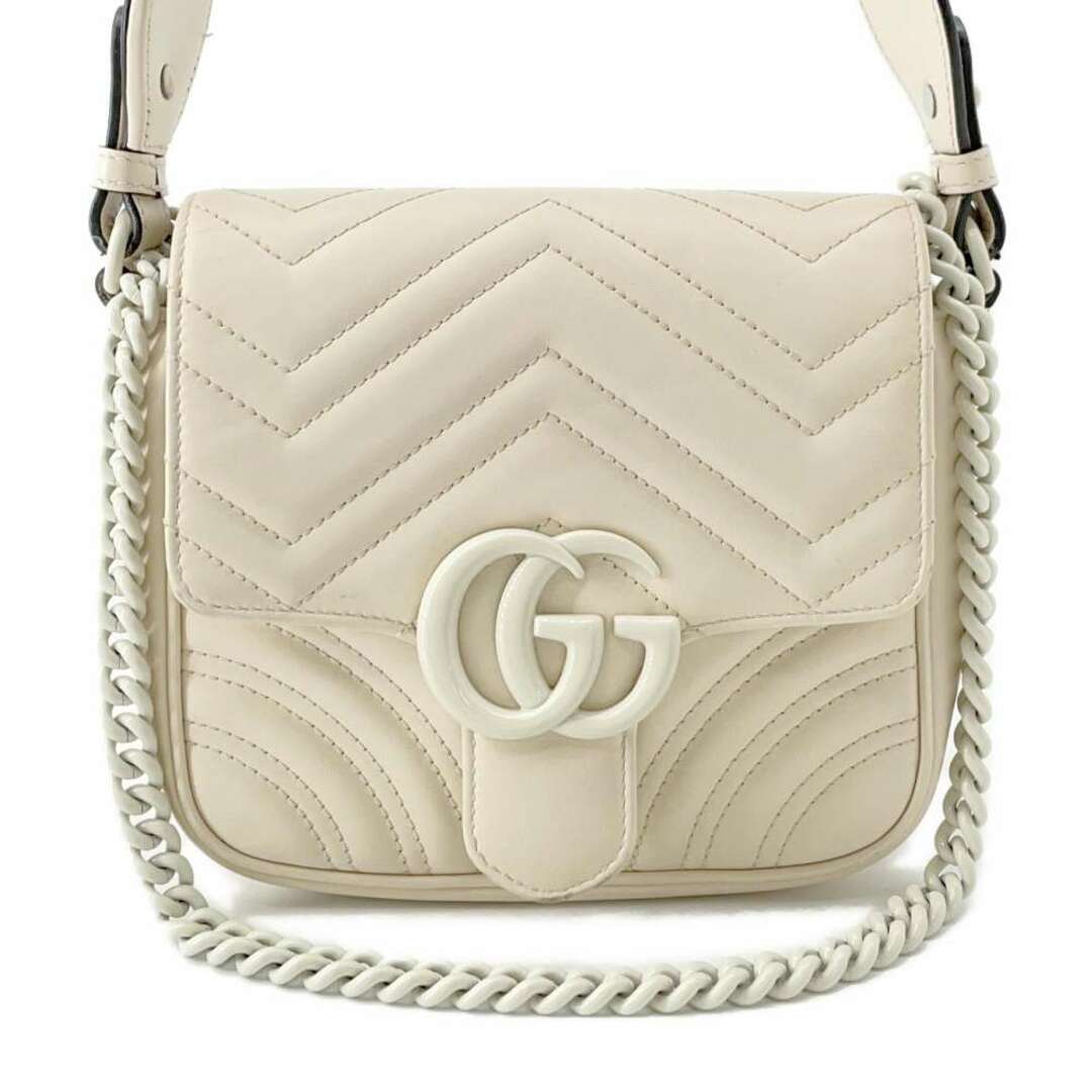 GUCCI - グッチ ショルダーバッグ GGマーモント レザー 739681 GUCCI - グッチ ショルダーバッグ GGマーモント レザー 739681