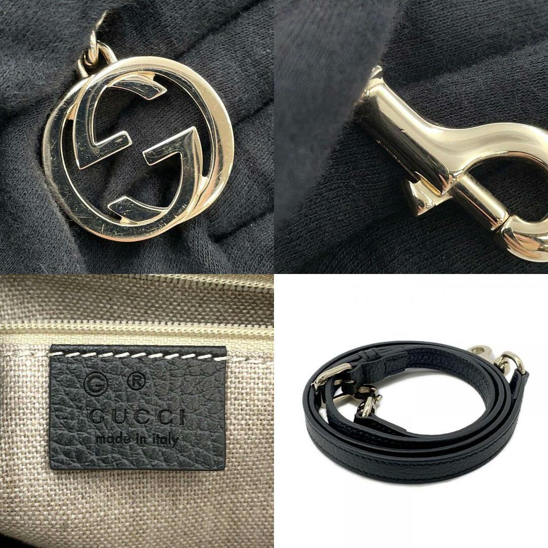GUCCI - グッチ ハンドバッグ インターロッキングG レザー GUCCI - グッチ ハンドバッグ インターロッキングG レザー