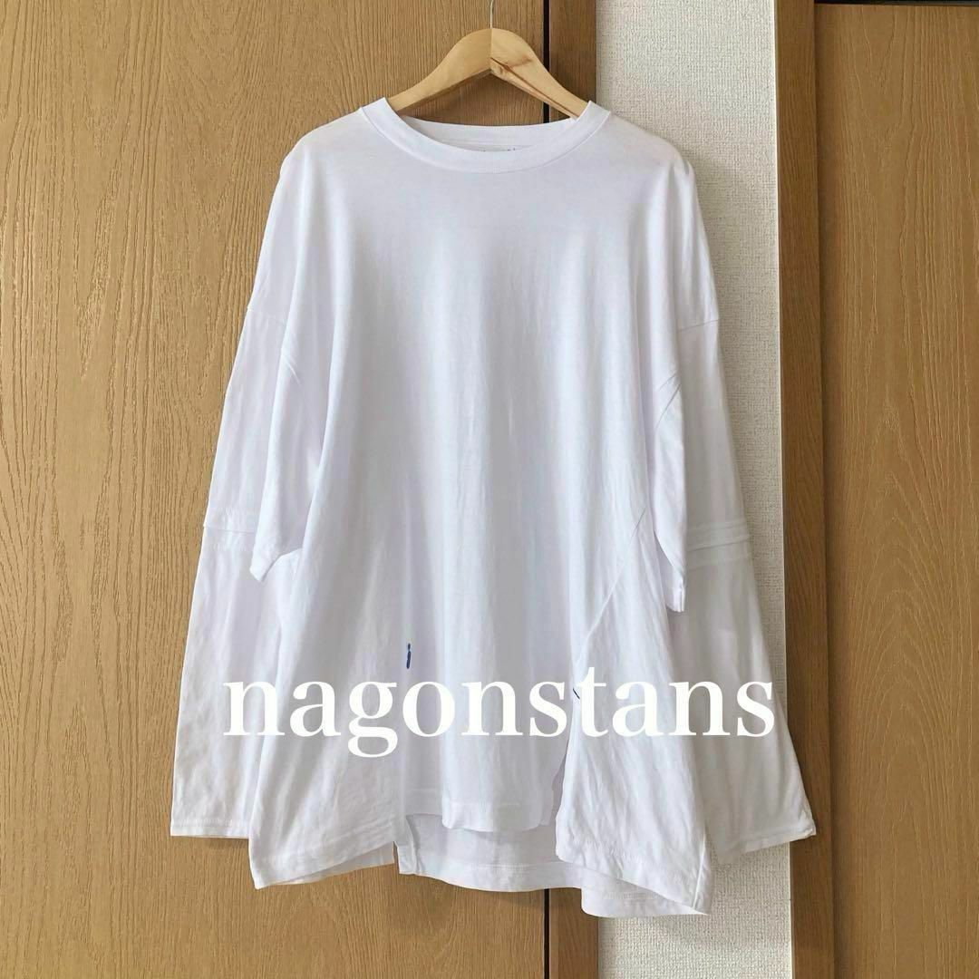 nagonstans - nagonstans ソフト天竺 2wayスリーブロンT/ロングT nagonstans - nagonstans ソフト天竺 2wayスリーブロンT/ロングT