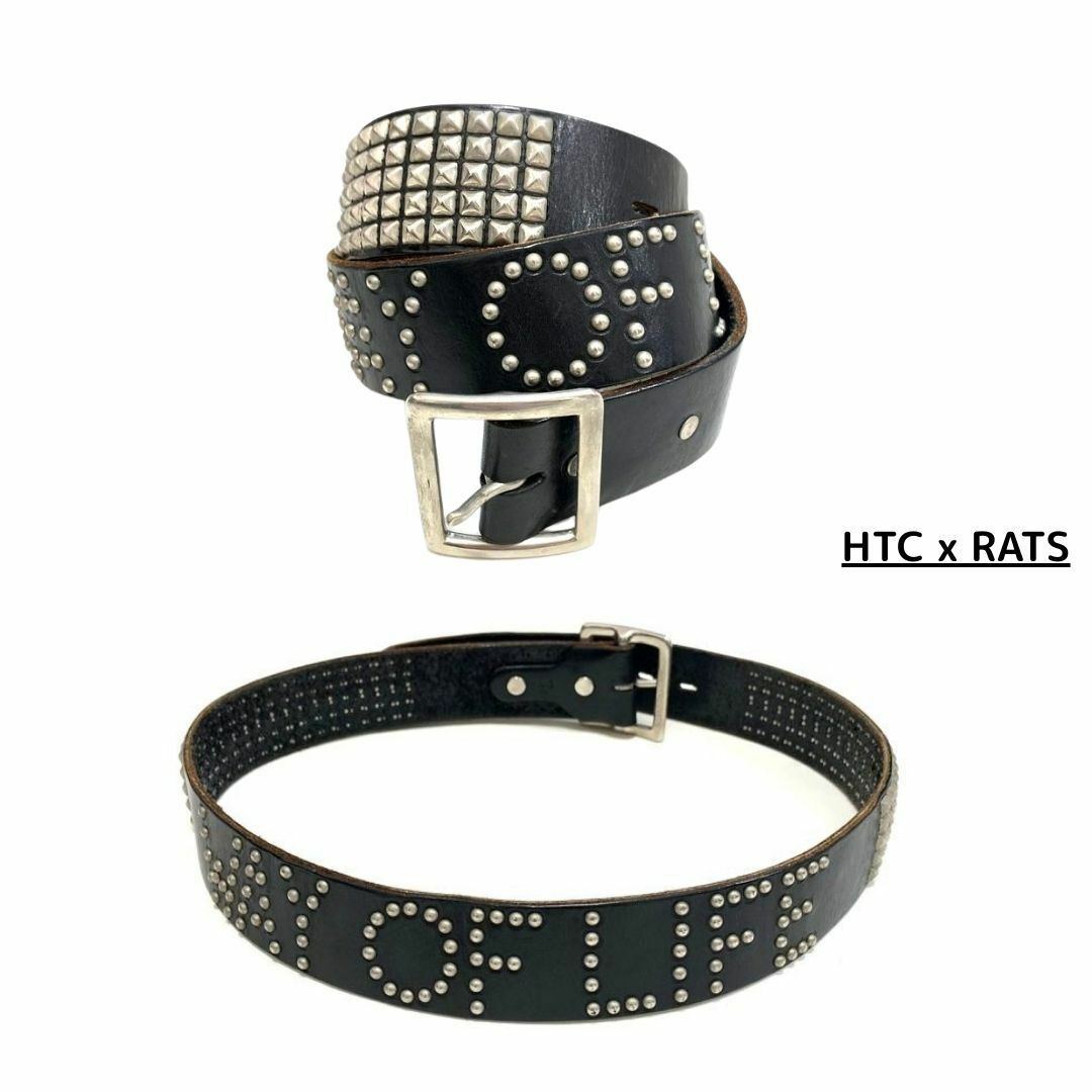 RATS - HTC RATS WAY OF LIFE 5連 ピラミッドスタッズ レザー RATS - HTC RATS WAY OF LIFE 5連 ピラミッドスタッズ レザー