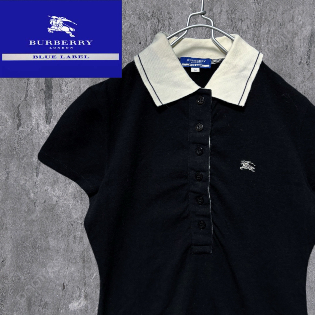 BURBERRY BLUE LABEL - 美品☆バーバリーブルーレーベル 半袖 BURBERRY BLUE LABEL - 美品☆バーバリーブルーレーベル 半袖