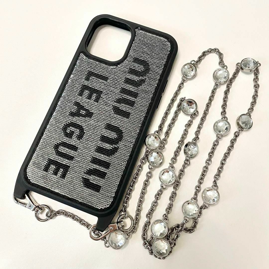 MIU MIU - ミュウミュウ miumiu iPhone12/12proケース チェーン MIU MIU - ミュウミュウ miumiu iPhone12/12proケース チェーン