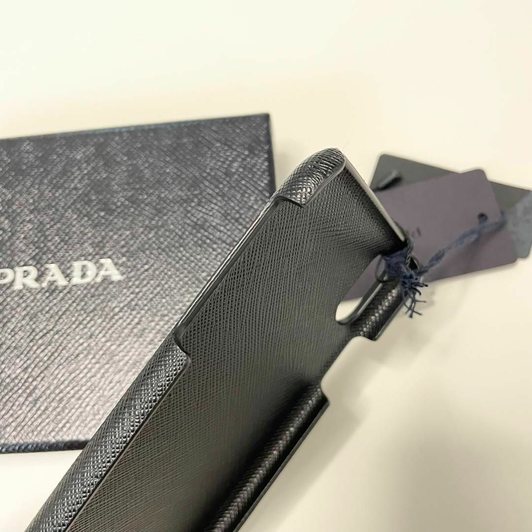 PRADA - PRADA プラダ バンカーリング付き iPhone X XSケースの PRADA - PRADA プラダ バンカーリング付き iPhone X XSケースの