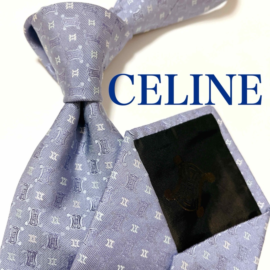CELINE - 美品 セリーヌ ネクタイ ハイブランド マカダム柄 CELINE - 美品 セリーヌ ネクタイ ハイブランド マカダム柄