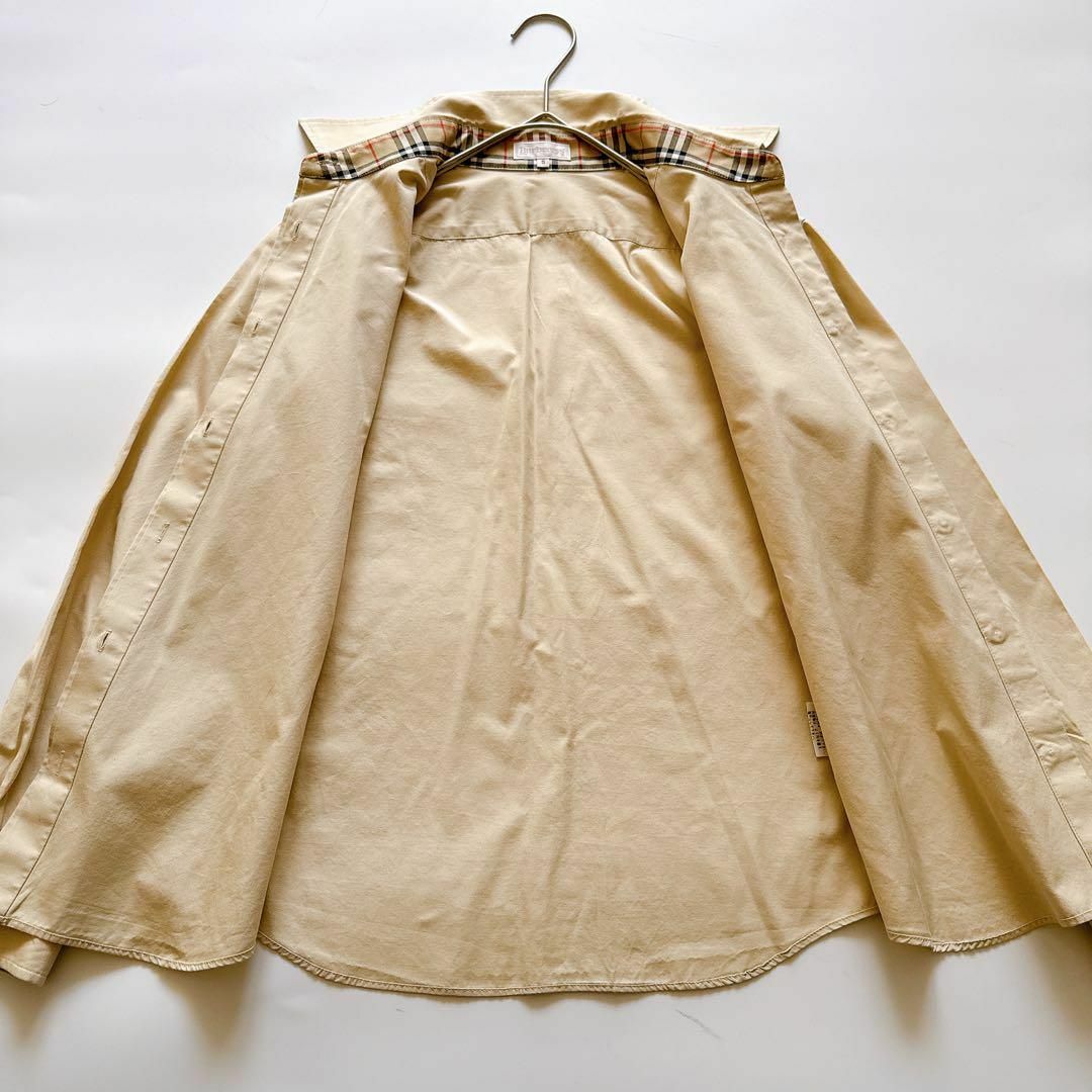 BURBERRY - バーバリー 比翼ボタン 長袖ブラウス ノバチェック BURBERRY - バーバリー 比翼ボタン 長袖ブラウス ノバチェック