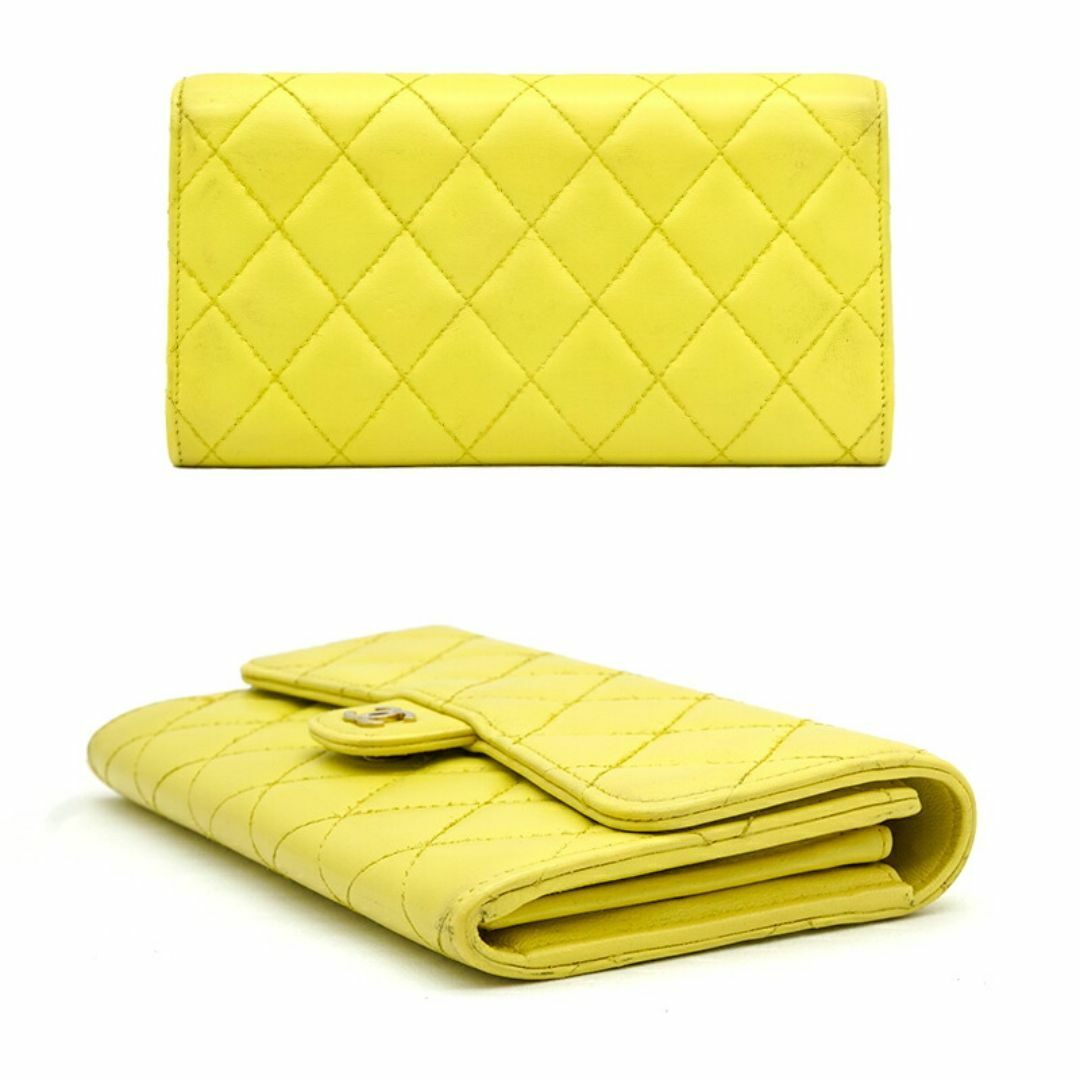 CHANEL - CHANEL シャネル マトラッセ キルティングレザー 長 CHANEL - CHANEL シャネル マトラッセ キルティングレザー 長
