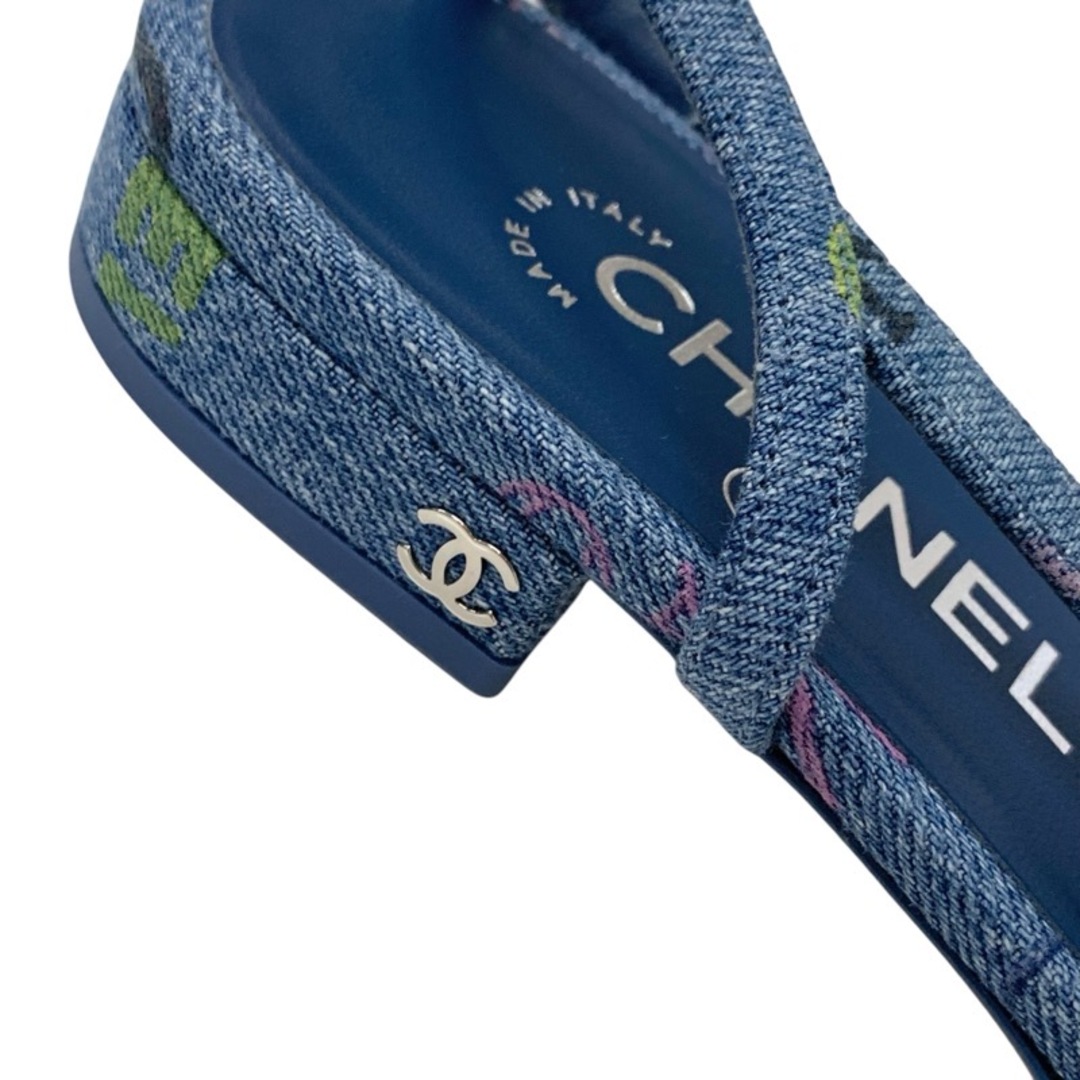 CHANEL - シャネル CHANEL フラットシューズ 靴 シューズ デニム CHANEL - シャネル CHANEL フラットシューズ 靴 シューズ デニム