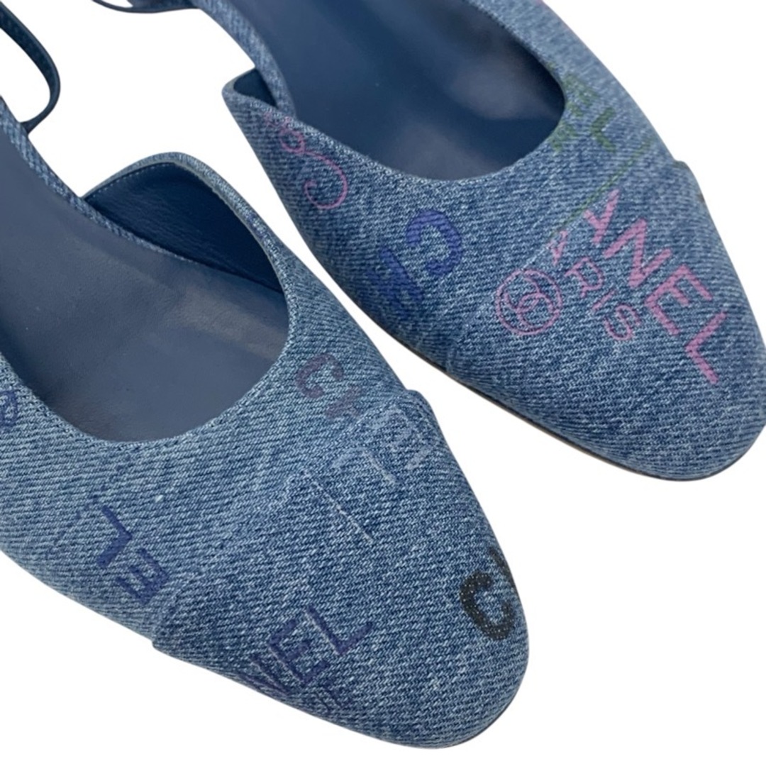 CHANEL - シャネル CHANEL フラットシューズ 靴 シューズ デニム CHANEL - シャネル CHANEL フラットシューズ 靴 シューズ デニム
