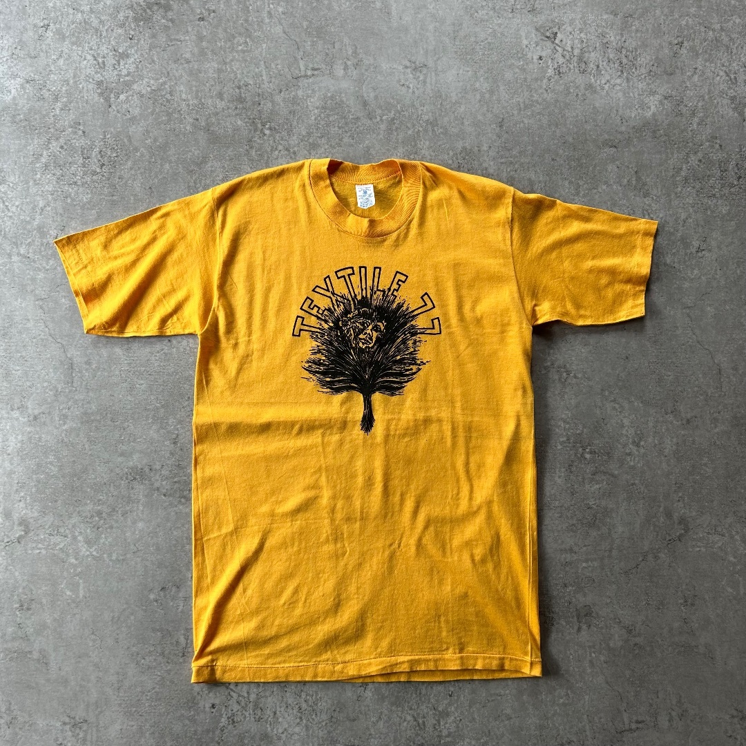 VELVA SHEEN - 60s ベルバシーン ヴィンテージtシャツ USA製 L イエロー アート系