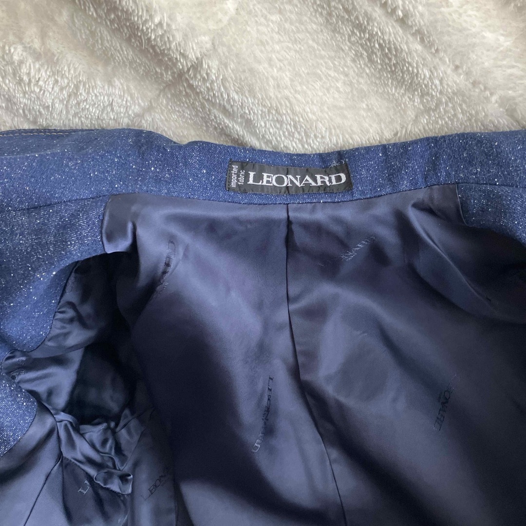 LEONARD - レオナール シルク100デニムパンツセットアップの通販