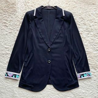 LEONARD - レオナール テーラードジャケット トリム カンカン LEONARD - レオナール テーラードジャケット トリム カンカン