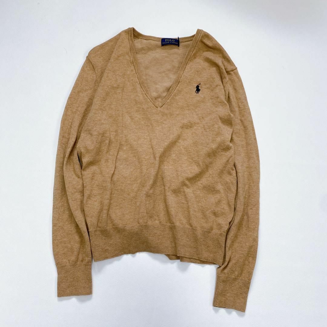 POLO RALPH LAUREN - ポロラルフローレン Vネックニット 薄手 POLO RALPH LAUREN - ポロラルフローレン Vネックニット 薄手