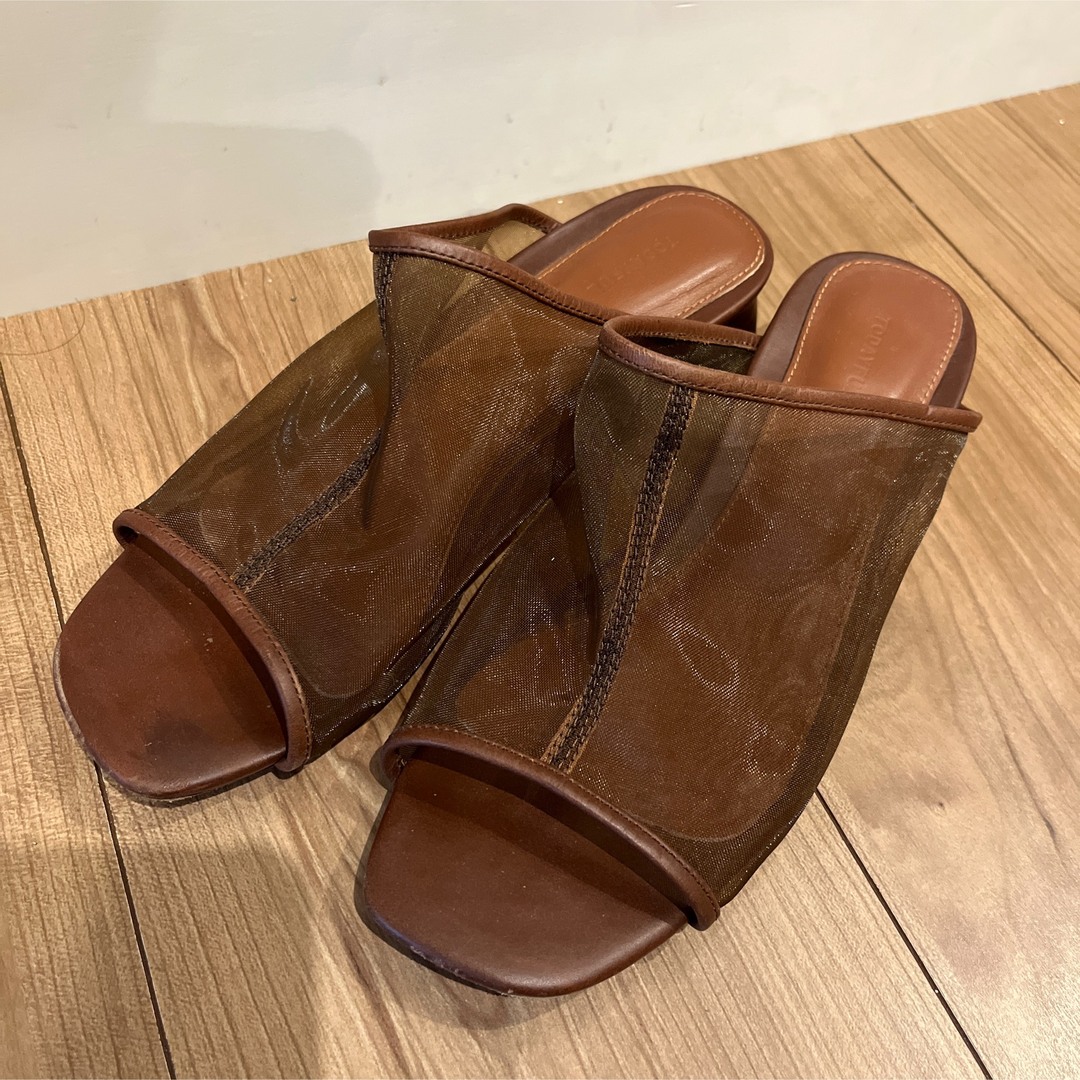 TODAYFUL - トゥデイフル シアーパイピングメッシュサンダルの TODAYFUL - トゥデイフル シアーパイピングメッシュサンダルの