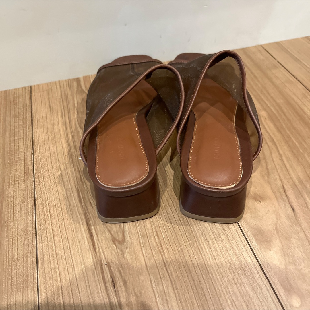 TODAYFUL - トゥデイフル シアーパイピングメッシュサンダルの TODAYFUL - トゥデイフル シアーパイピングメッシュサンダルの