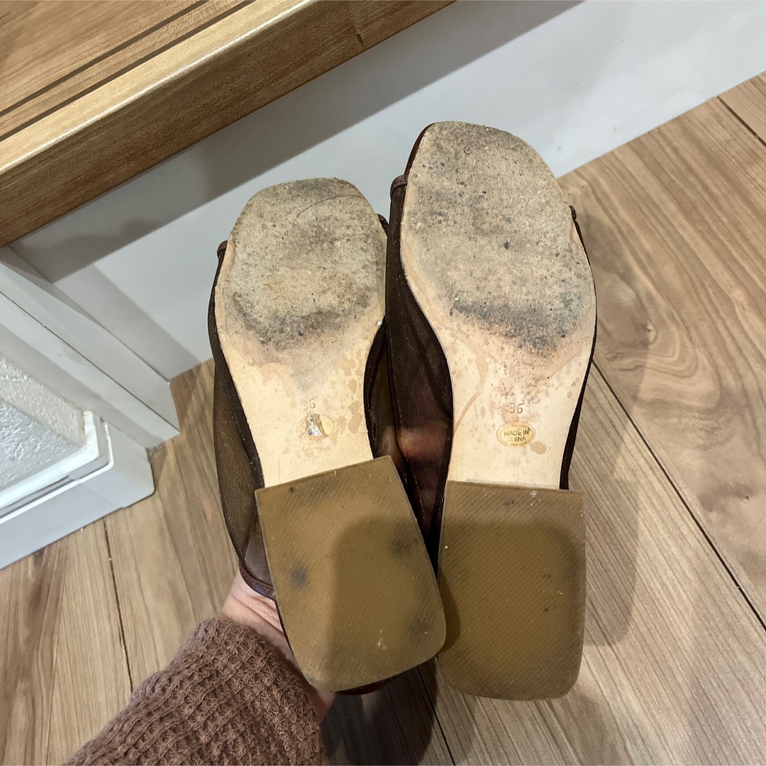 TODAYFUL - トゥデイフル シアーパイピングメッシュサンダルの TODAYFUL - トゥデイフル シアーパイピングメッシュサンダルの
