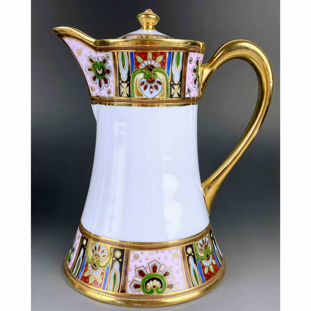 Noritake - 【美品】オールドノリタケ 金盛り チョコレート Noritake - 【美品】オールドノリタケ 金盛り チョコレート