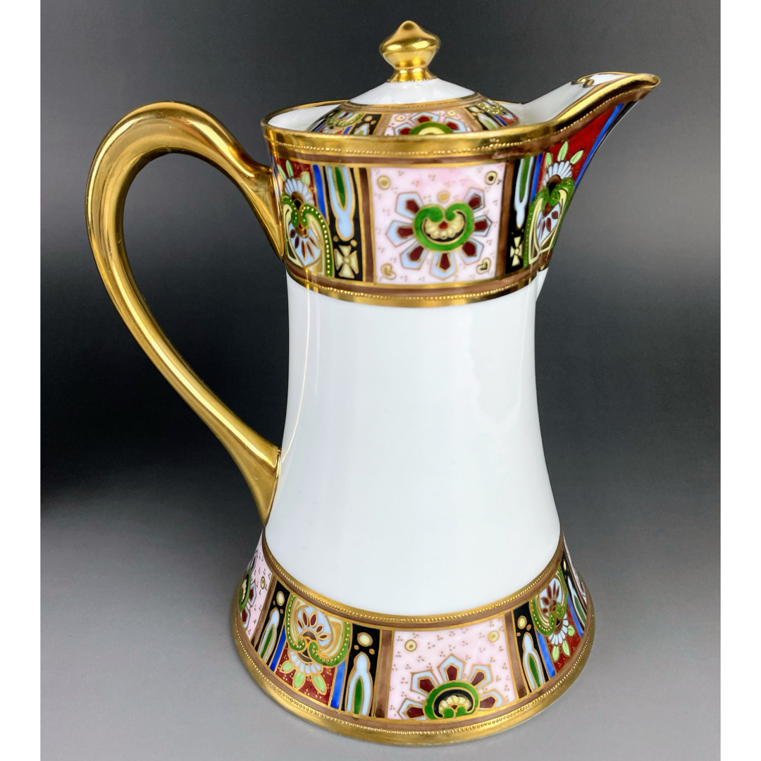 Noritake - 【美品】オールドノリタケ 金盛り チョコレート Noritake - 【美品】オールドノリタケ 金盛り チョコレート
